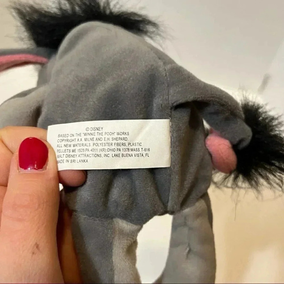 Vintage Walt Disney World Eeyore Bean Bag Plush Winnie the Pooh 8 Inch - Picture 8 of 8